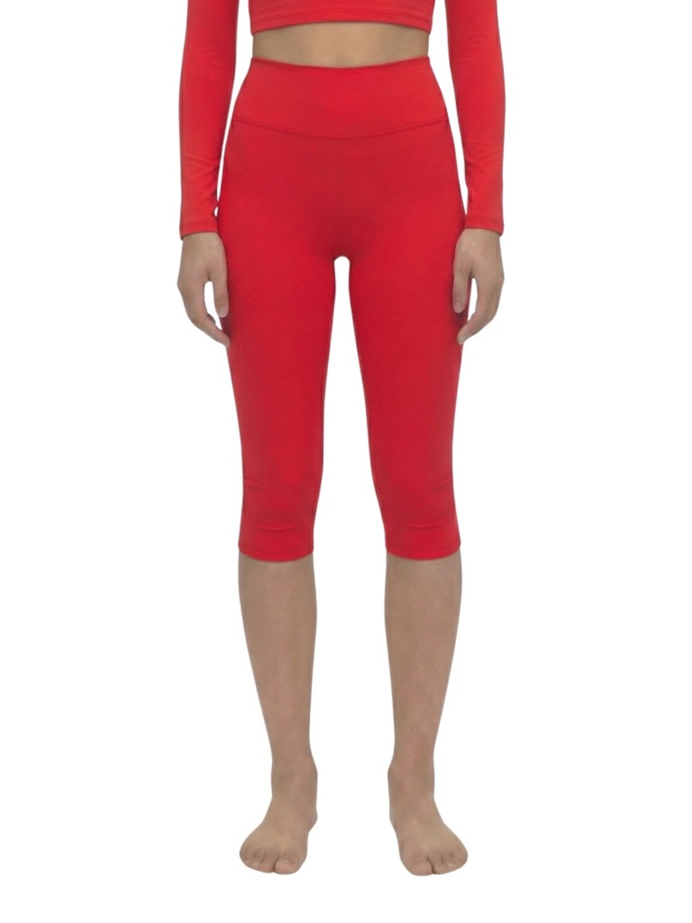 HIGH WAISTED CAPRI - REDCOAT
